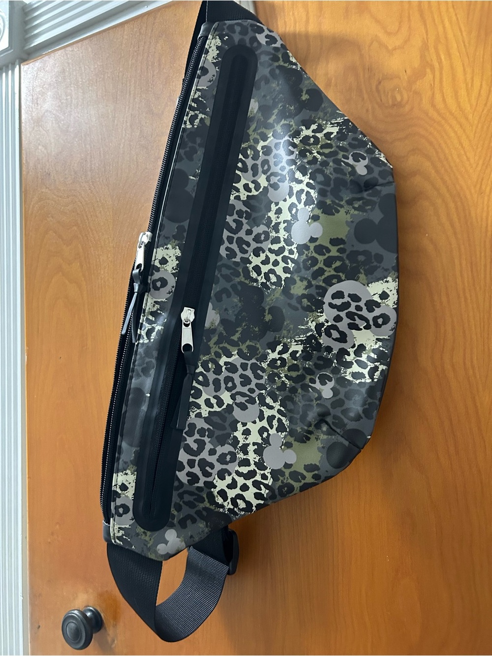 Disney Camouflage Mickey/Leopard Print Fanny pack - Black/Olive